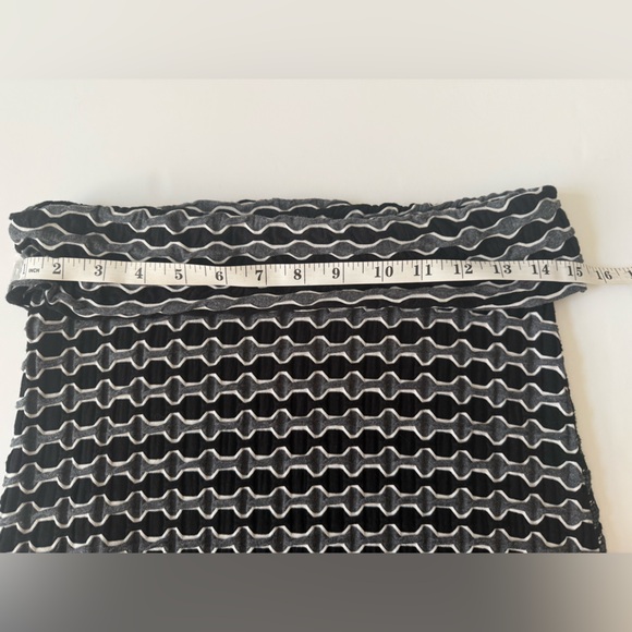 Coin 1804 Geometric Print Maxi Skirt Size M | Soft Stretch Knit Long Skirt - Picture 5 of 8